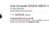 Acer’s 8 Inch Windows 8 Tablet Shows Up On Amazon